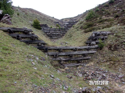 Briglia di consolidamento in legname e pietrame, Rio Tramezzo, Bressanone