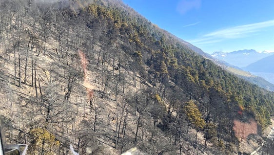 Monte Sole, Val Venosta, 2025 (Foto: USP/Unione Provinciale dei Corpi dei Vigili del Fuoco Volontari)