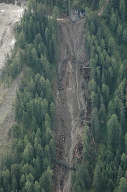 Hangmure am Crëp de Sela, Gemeinde Corvara, 2016