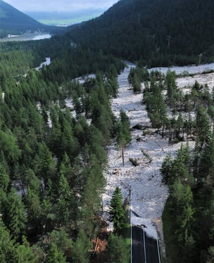 Colata detritica, rio Valle dei Baranci, Dobbiaco - 2017