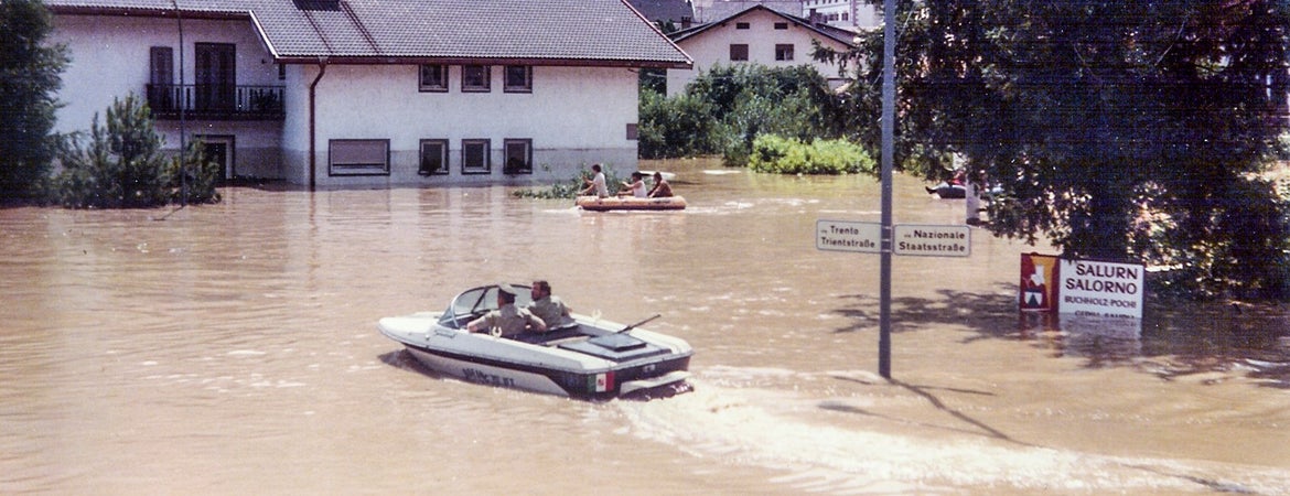 Esondazione dell'Adige a Salorno, 1981