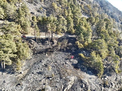 Monte Sole, Laces, 2025 (Foto: USP/Unione Provinciale dei Corpi dei Vigili del Fuoco Volontari)