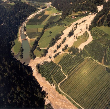 Colata detritica, rio Masul (Passirio), Scena/Rifiano/San Leonardo in Passiria - 1988