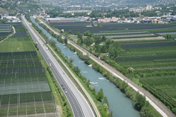 Etsch zwischen Meran und Marling