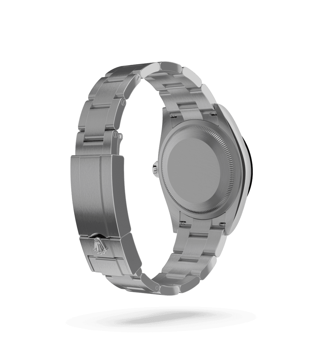 Rolex Explorer 36 in Oyster, 36 mm, Oystersteel with a Black dial, Smooth bezel, and Oyster, three-piece solid links bracelet