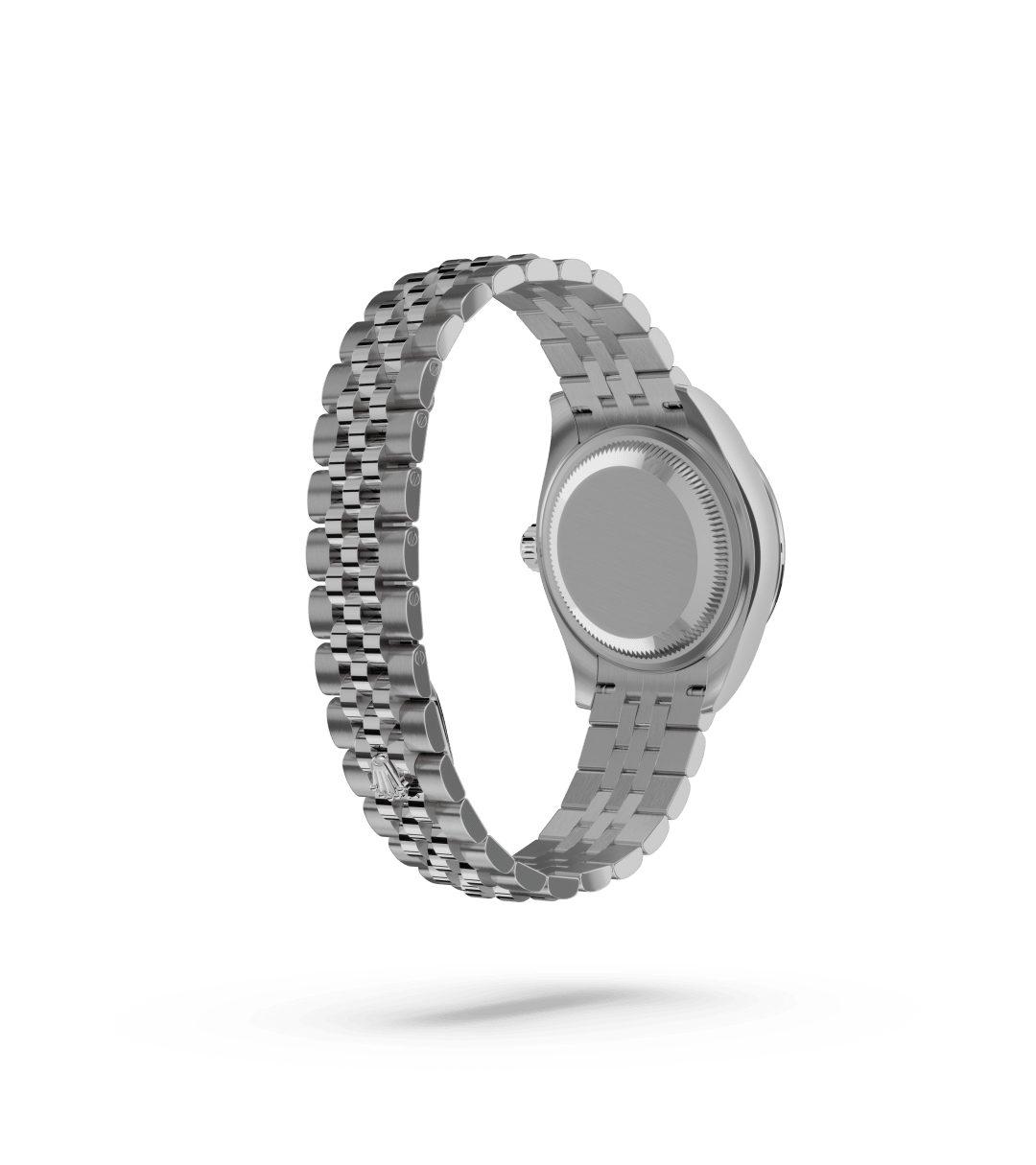 Rolex Lady-Datejust in Oyster, 28 mm, Oystersteel, white gold and diamonds with a White mother-of-pearl set with diamonds dial, Set with diamonds bezel, and Jubilee, five-piece links bracelet