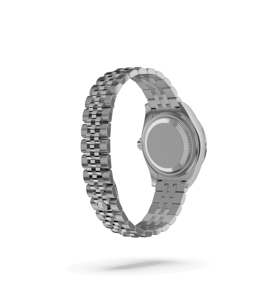 Rolex Lady-Datejust in Oyster, 28 mm, Oystersteel, white gold and diamonds with a White mother-of-pearl set with diamonds dial, Set with diamonds bezel, and Jubilee, five-piece links bracelet