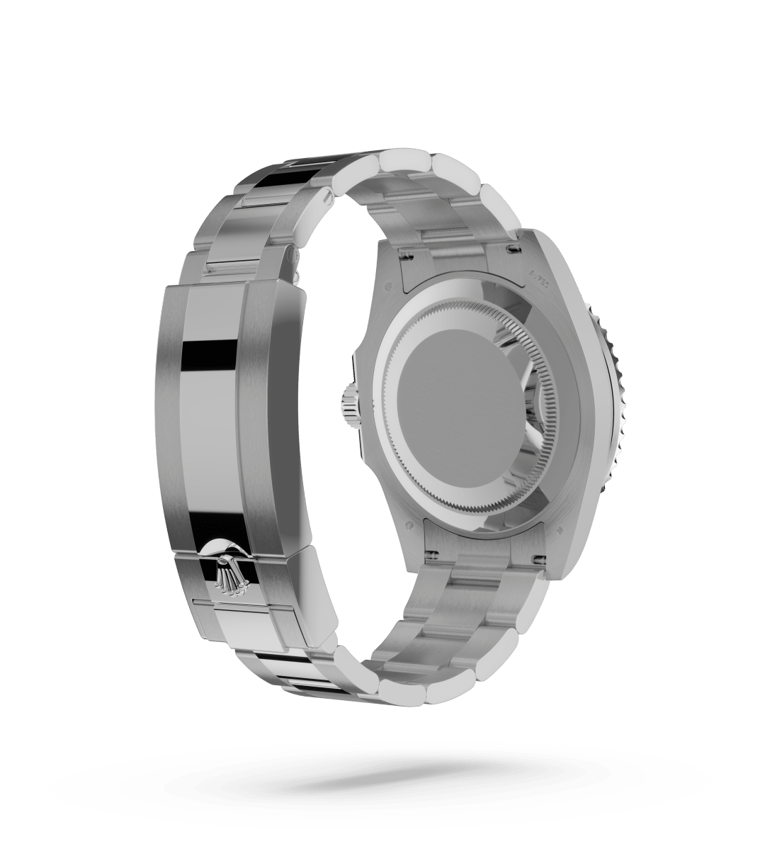 Rolex Submariner Date in Oyster, 41 mm, white gold with a Black dial, Unidirectional rotatable 60-minute graduated, scratch-resistant Cerachrom insert in blue ceramic, numerals and graduations coated in platinum bezel, and Oyster, three-piece solid links bracelet