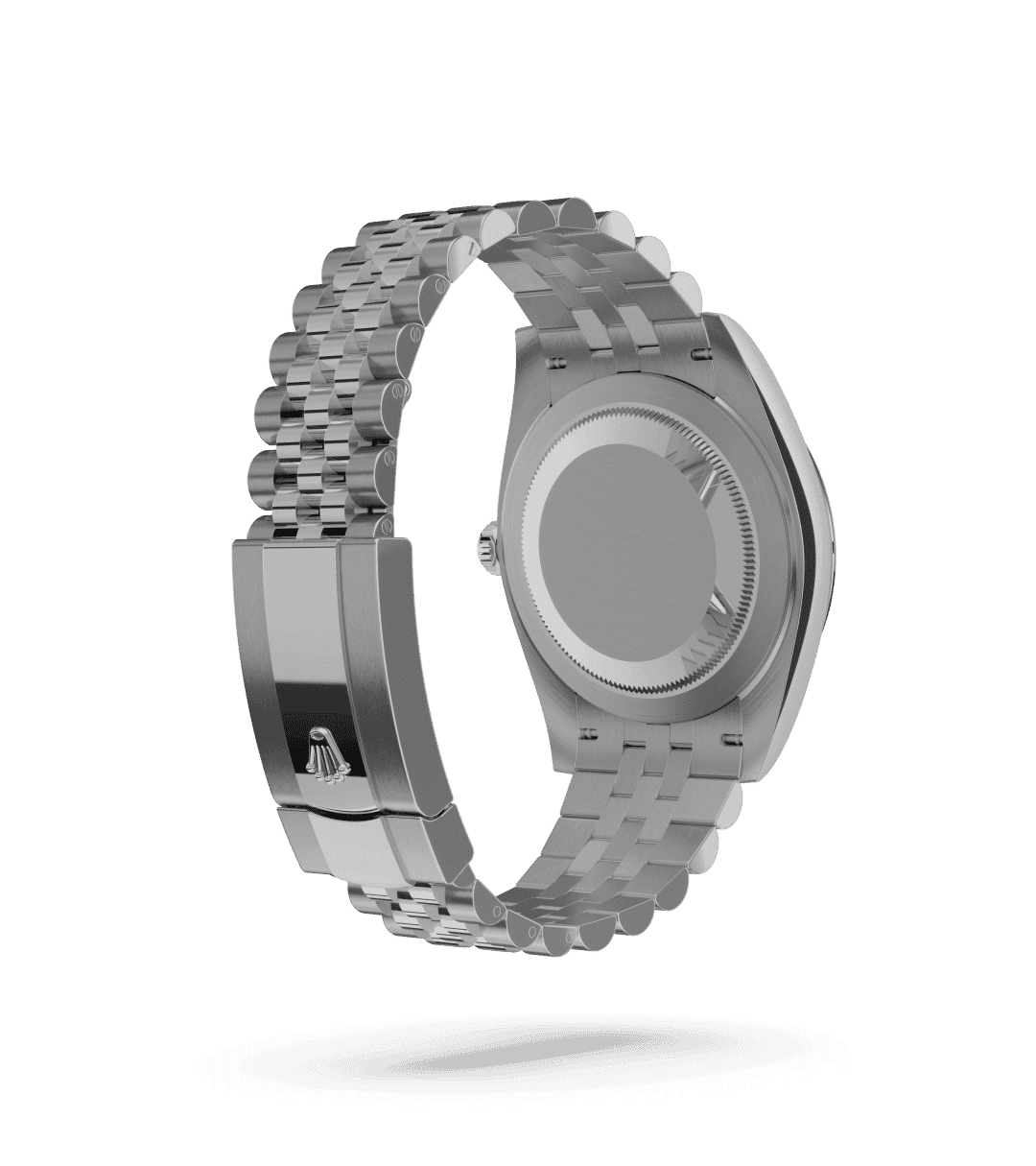 Rolex Datejust 41 in Oyster, 41 mm, Oystersteel en witgoud with a Leigrijs, bezet met diamanten dial, Gekarteld bezel, and Jubilee, vijfdelige schakels bracelet