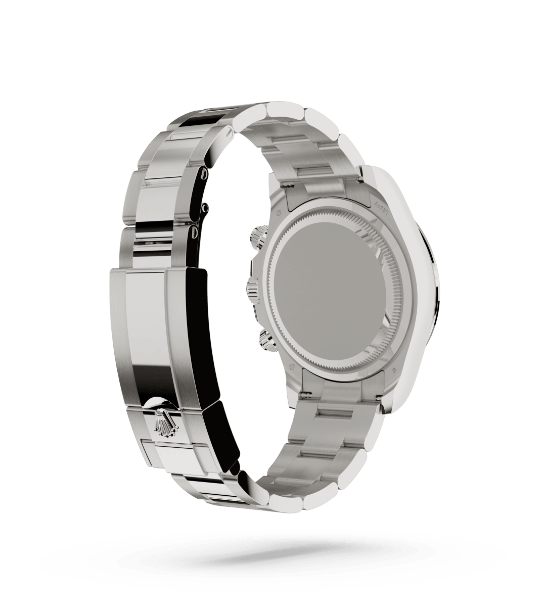 Rolex Cosmograph Daytona in Oyster, 40 mm, white gold and diamonds with a Black and white mother-of-pearl set with diamonds dial, Set with diamonds bezel, and Oyster, three-piece solid links bracelet