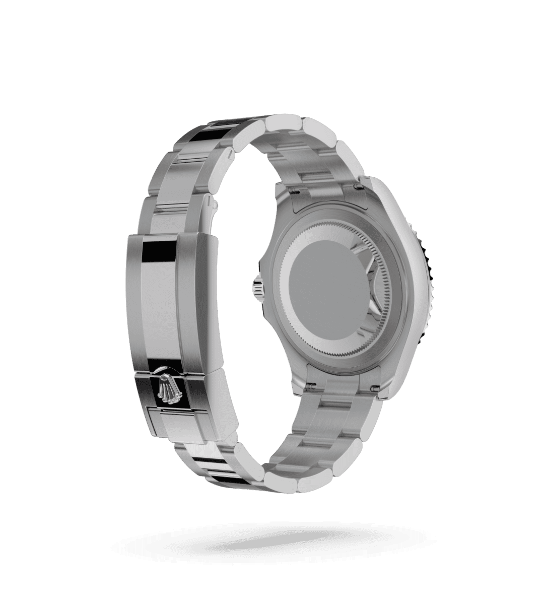 Rolex Yacht-Master 37 in Oyster, 37 mm, Oystersteel en platina with a Leigrijs dial, bidirectioneel draaibare platina bezel met 60-minutenverdeling en reliëf-cijfers bezel, and Oyster, massieve driedelige schakels bracelet