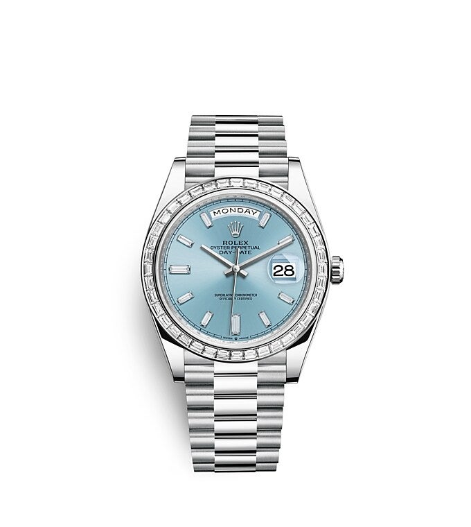 Rolex Day‑Date in Platinum, M128396TBR-0003 | GASSAN 