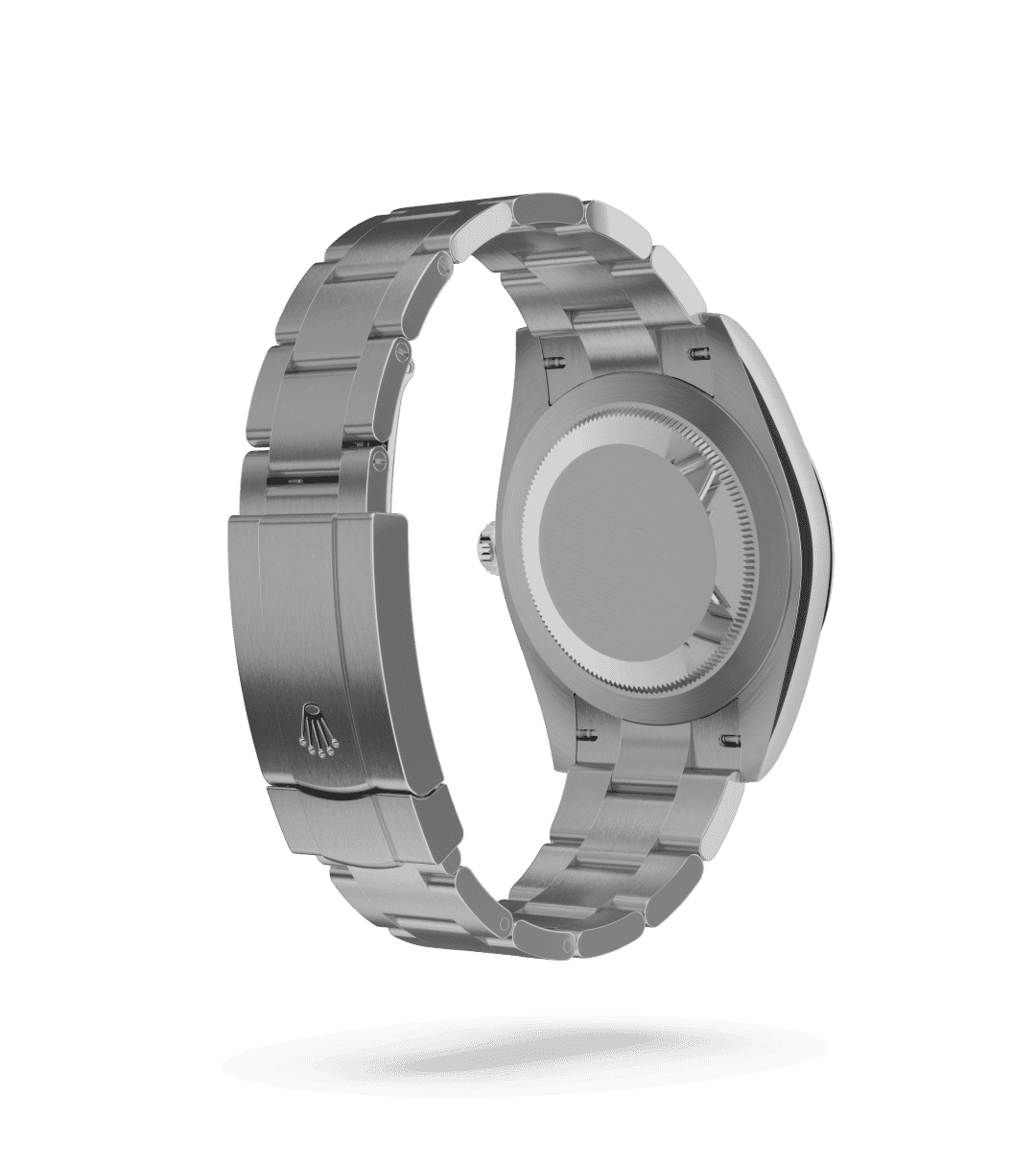 Rolex Oyster Perpetual 41 in Oyster, 41 mm, Oystersteel with a Groen dial, Gewelfd bezel, and Oyster, massieve driedelige schakels bracelet