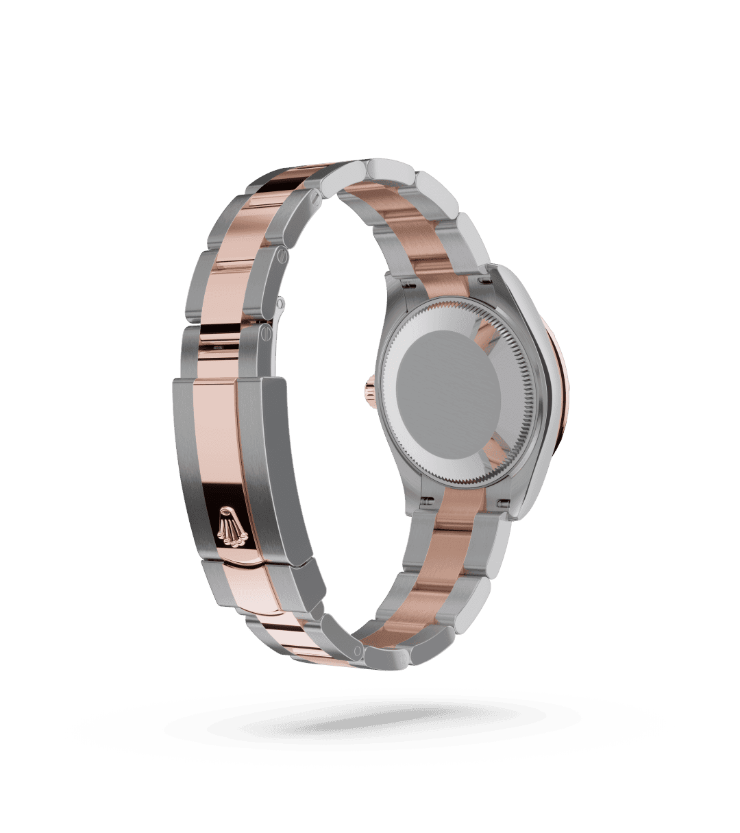 Rolex Datejust 31 in Oyster, 31 mm, Oystersteel, Everose gold and diamonds with a Chocolate set with diamonds dial, Domed, set with diamonds bezel, and Oyster, three-piece solid links bracelet