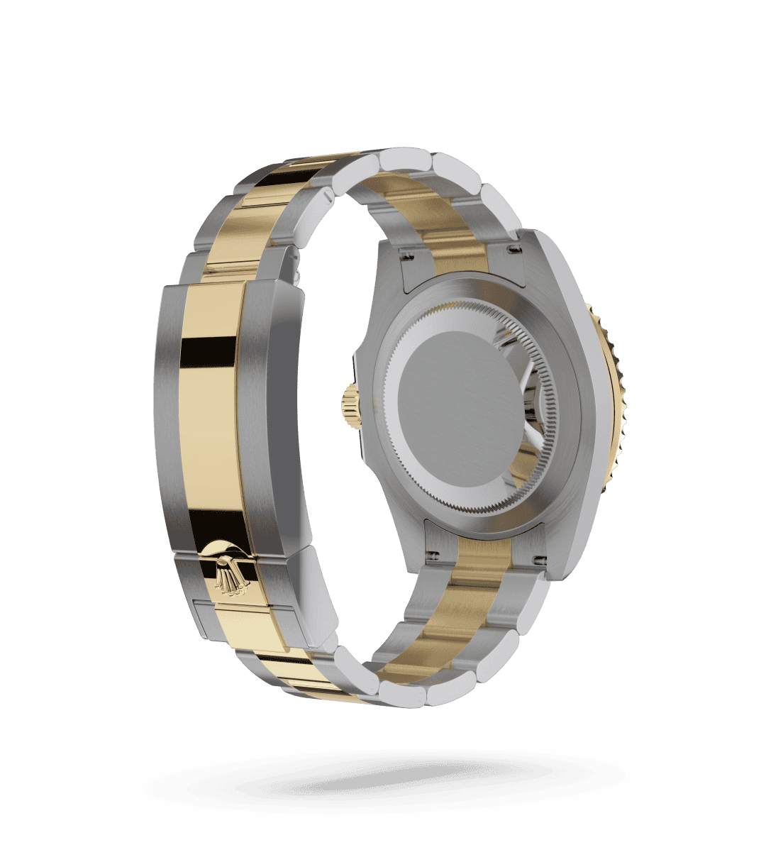 Rolex Submariner Date in Oyster, 41 mm, Oystersteel en geelgoud with a Zwart dial, Unidirectioneel draaibaar, 60-minutenverdeling, krasbestendige Cerachrom-ring van zwarte keramiek, cijfers en schaalverdelingen met gouden coating bezel, and Oyster, massieve driedelige schakels bracelet