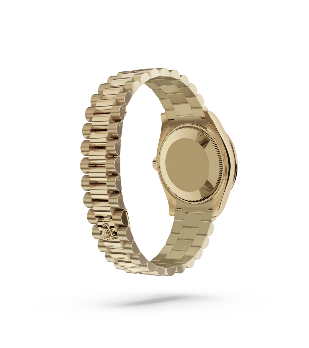 Rolex Datejust 31 in Oyster, 31 mm, geelgoud en diamanten with a Wit parelmoer, bezet met diamanten dial, Bezet met diamanten bezel, and President, halfronde driedelige schakels bracelet