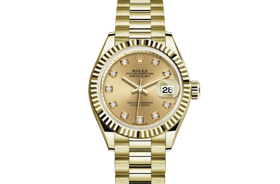 Rolex Datejust Oyster, 31 mm, yellow gold, M278278-0030