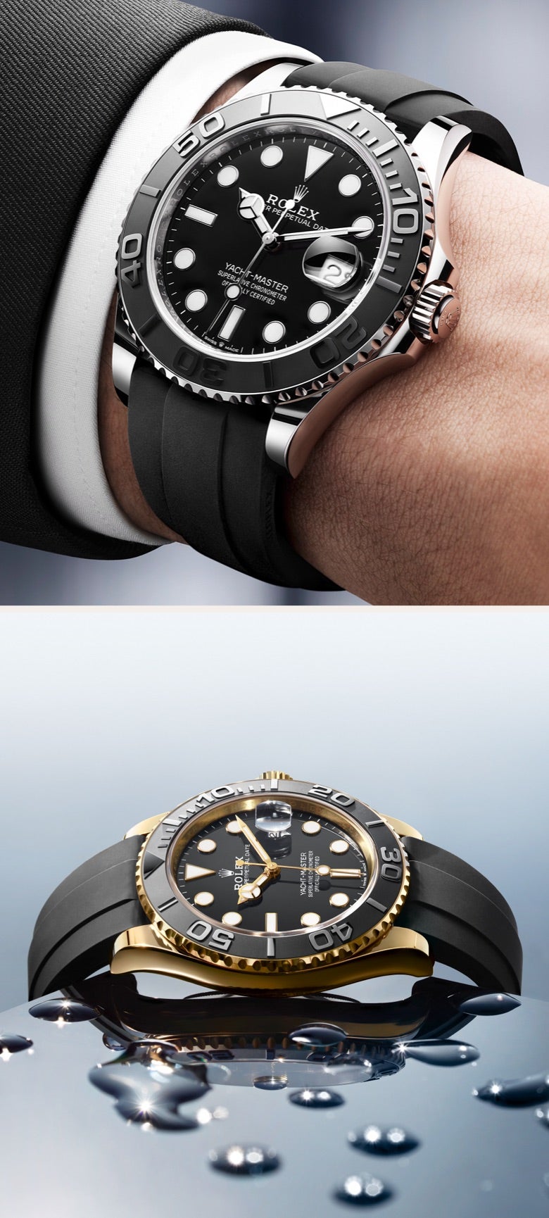 Rolex yacht master 37 rubber strap on sale