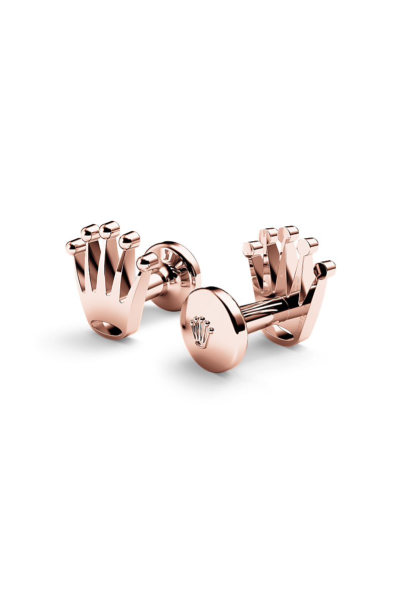 ROLEX クラウン カフリンクス ピンクゴールドカラー rolex-accessories-a1015-