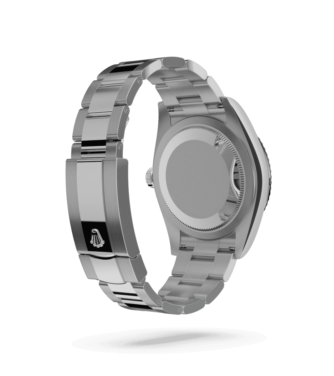 Rolex Sky-Dweller in Oyster, 42 mm, Oystersteel en witgoud with a Mintgroen dial, Gekarteld, bidirectioneel draaibare Rolex Ring Command bezel, and Oyster, massieve driedelige schakels bracelet