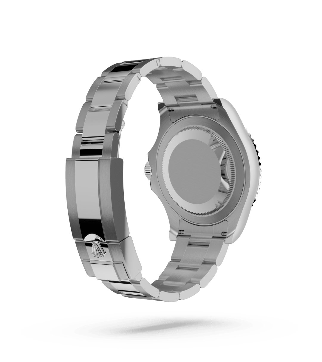 Rolex Yacht-Master 40 in Oyster, 40 mm, Oystersteel and platinum with a Slate dial, Platinum bidirectional rotatable 60-minute graduated with raised numerals bezel, and Oyster, three-piece solid links bracelet