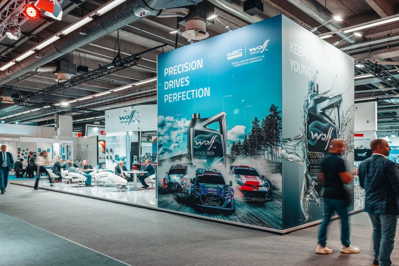 Wolf Lubricants booth at Automechanika Frankfurt 2022