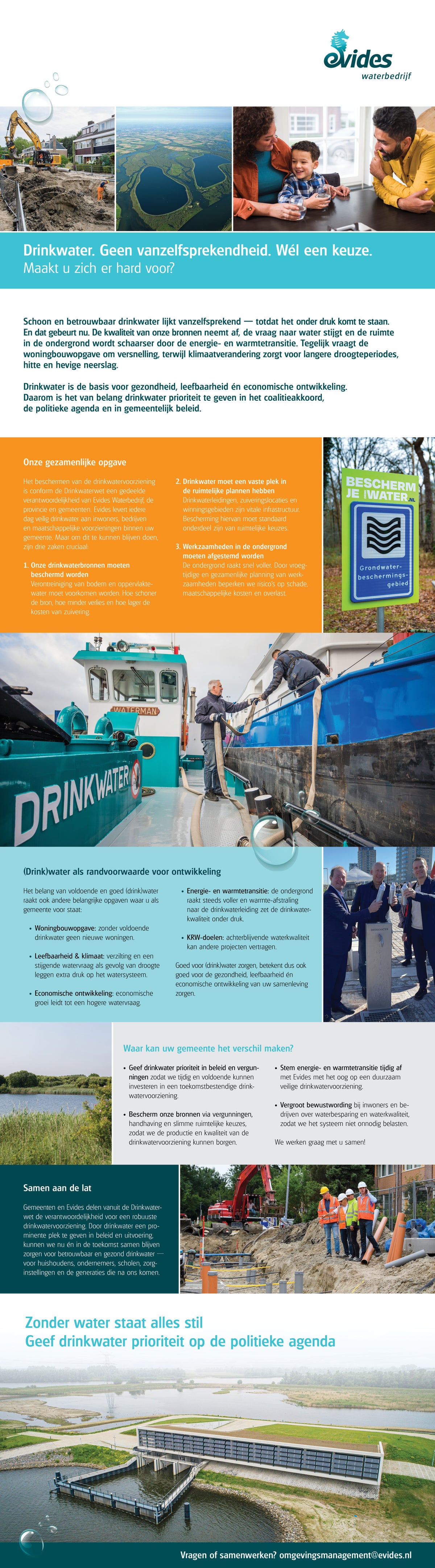 Folder voor de gemeentelijke coalitie