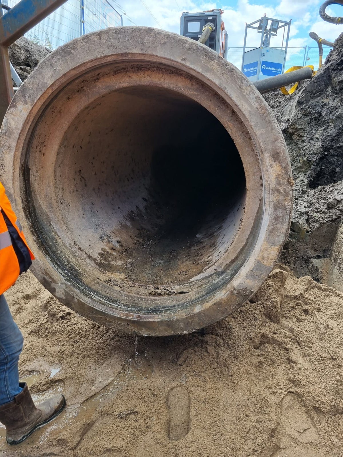 Foto van de leiding.