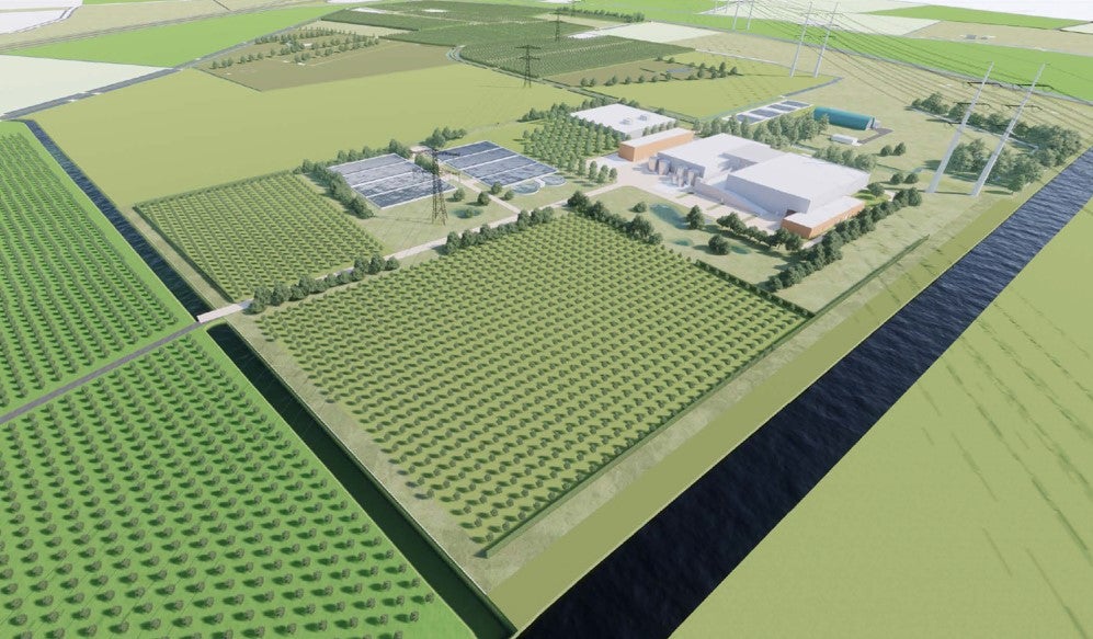 Artist impression drinkwaterzuivering Wranghe