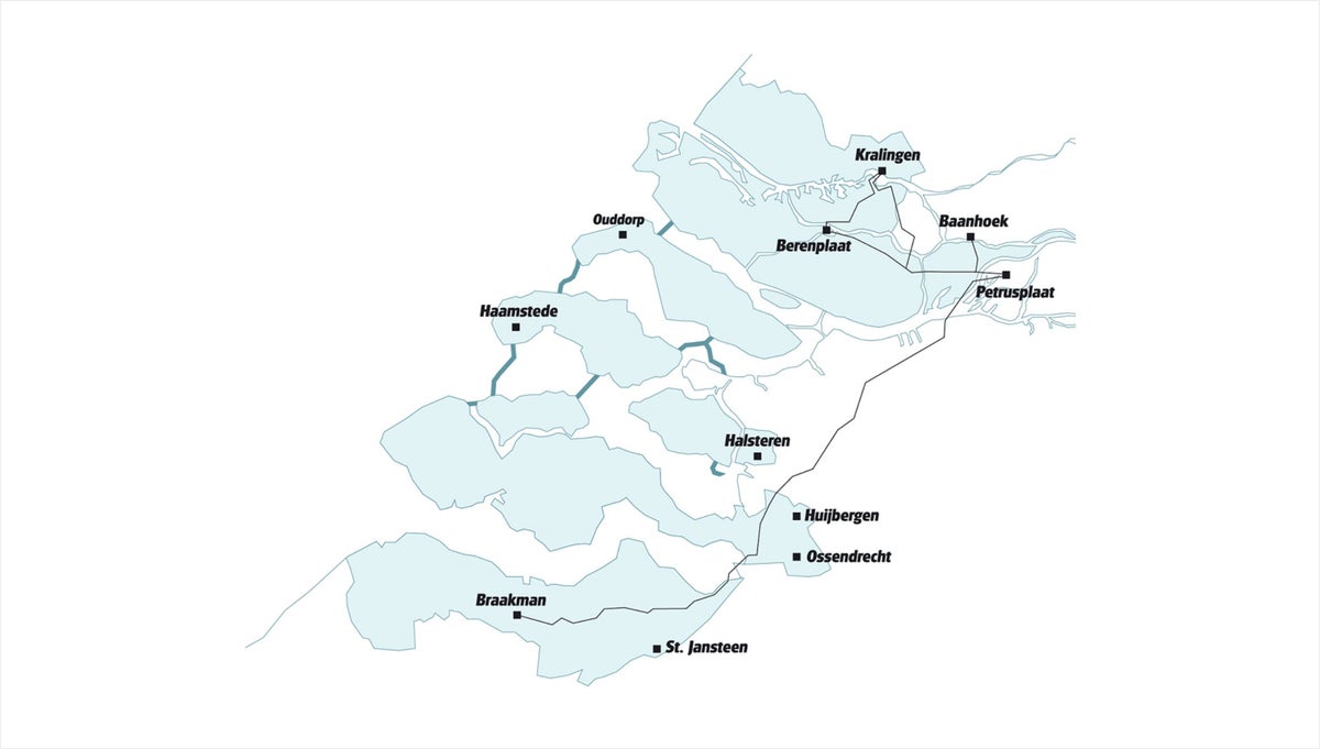 Het leveringsgebied van Evides