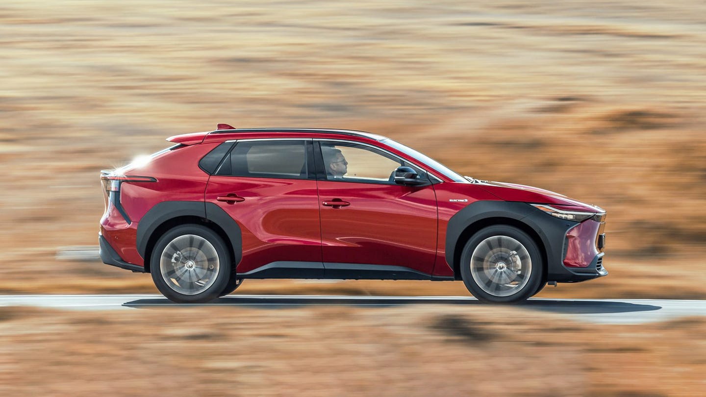 Toyota bZ4X review side