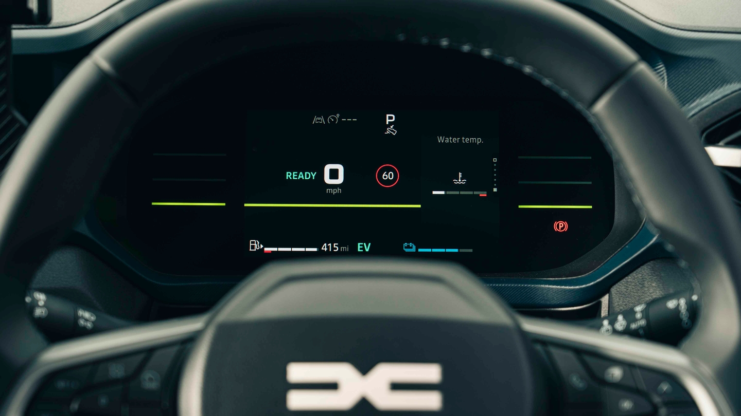 Dacia Duster digital dials