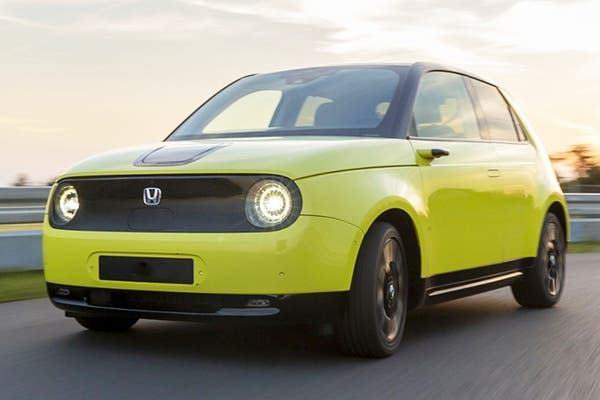 Honda e shop image, front three quarter