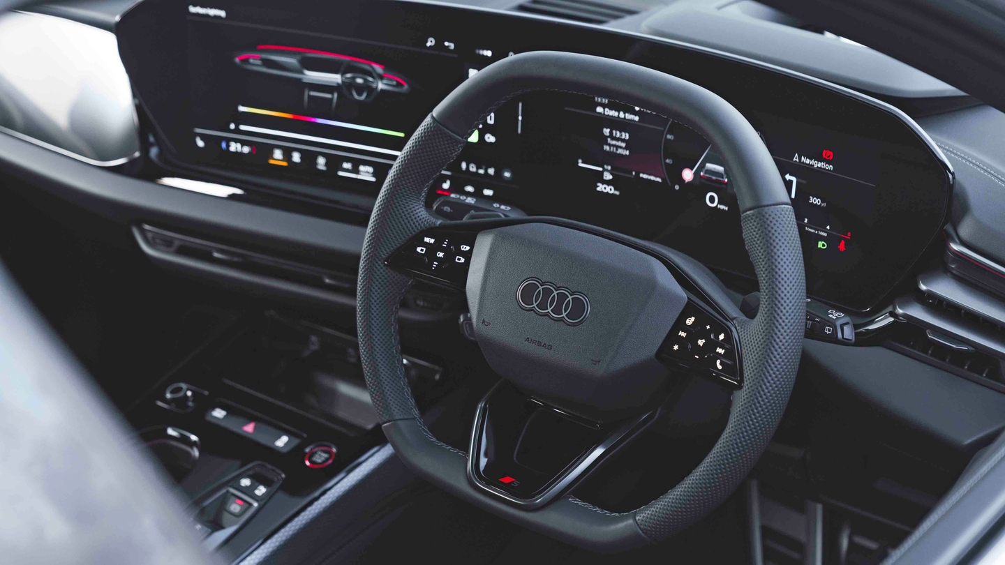 New Audi A5 interior close up