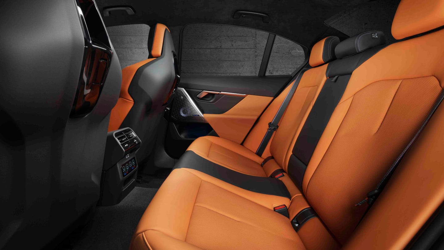 BMW M5 rear seats