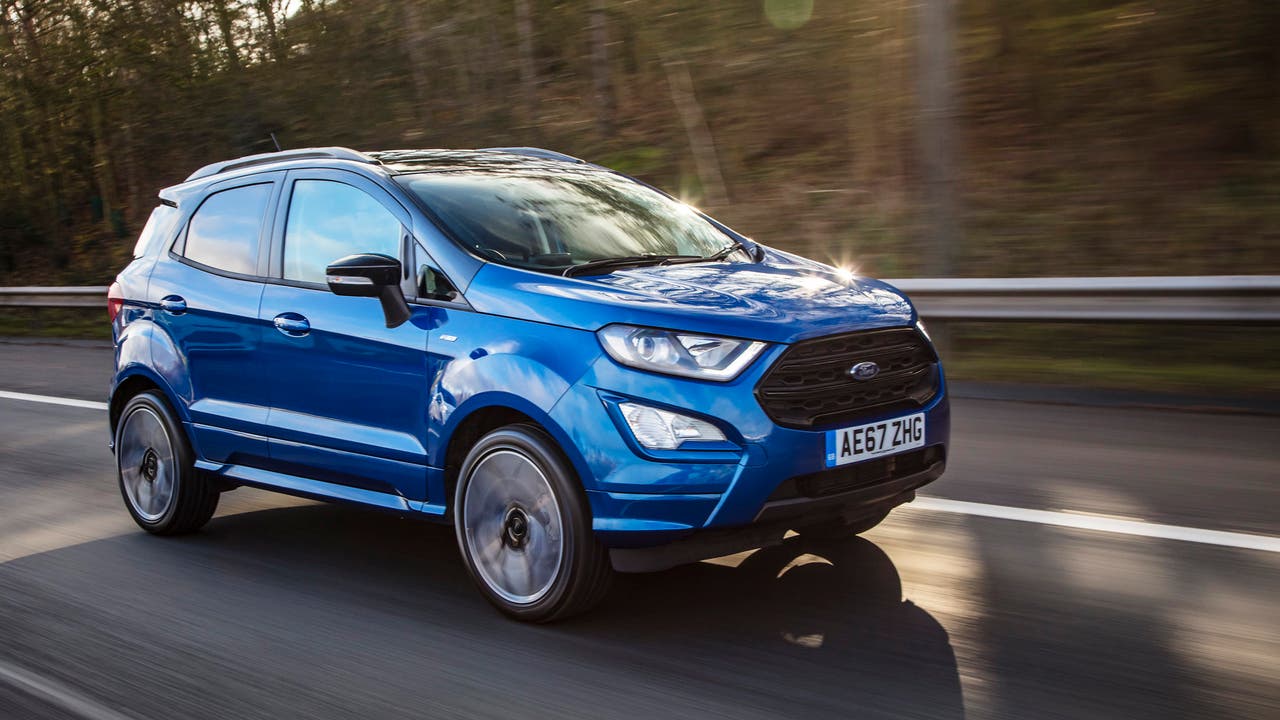 Ford EcoSport parked outdoors highlighting compact SUV styling