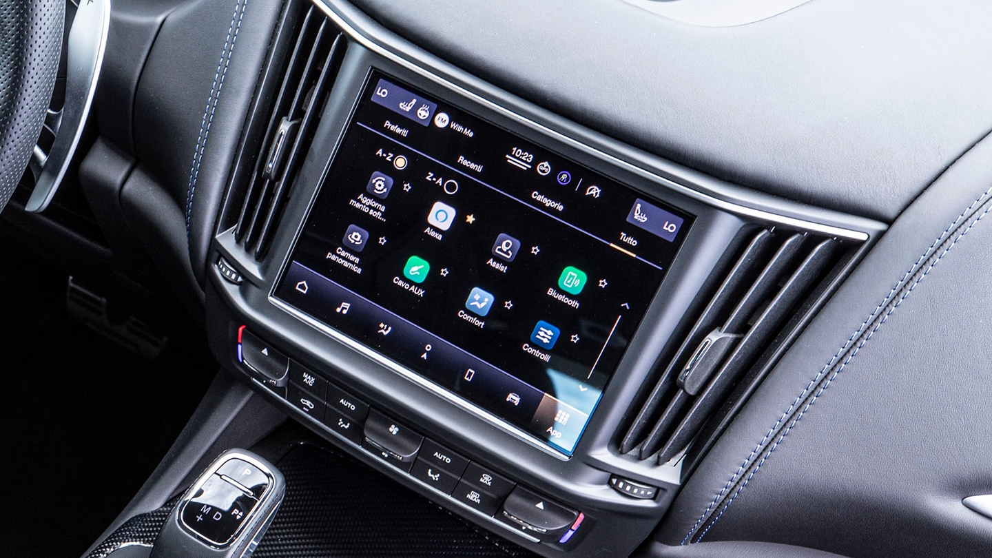 Maserati Levante GT Hybrid review infotainment system