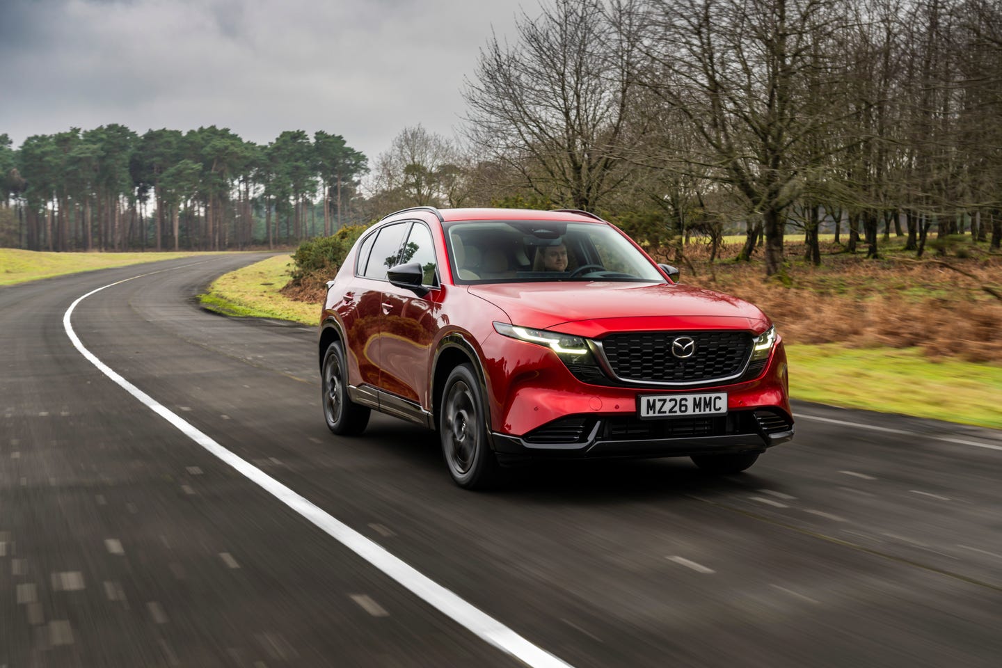 2026 Mazda CX-5 front three quarters driving