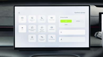 Chery Tiggo 8 touchscreen control menu