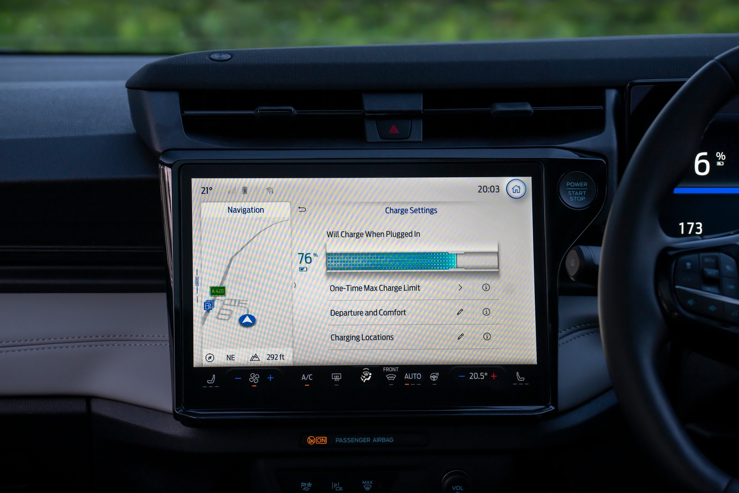 Ford Puma gen e infotainment system