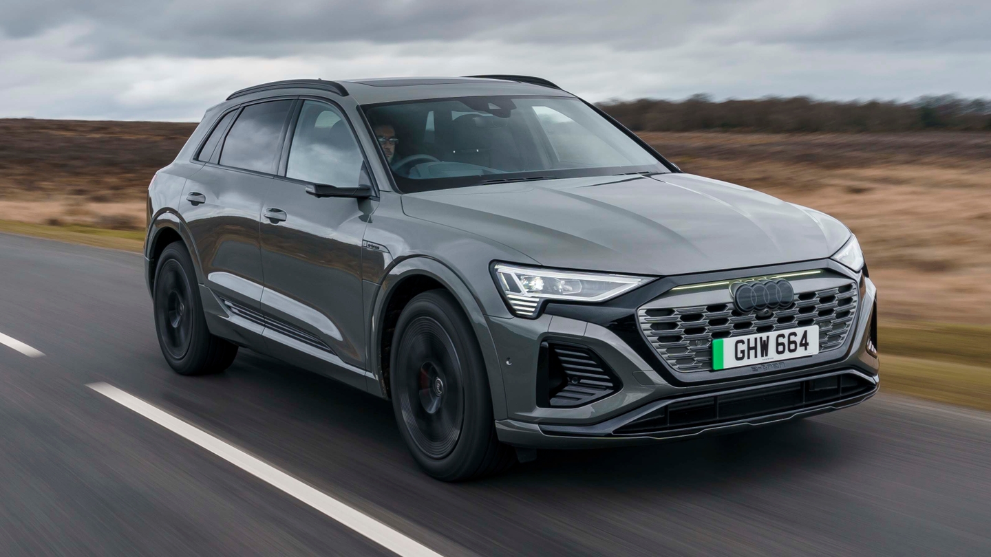 Audi Q8 e-tron driving