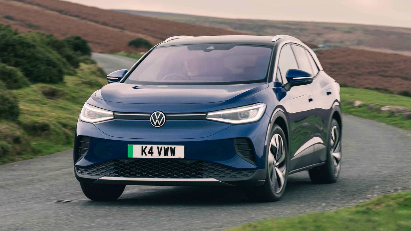 Volkswagen ID.4 driving front view