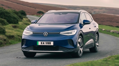 Volkswagen ID.4 driving front view