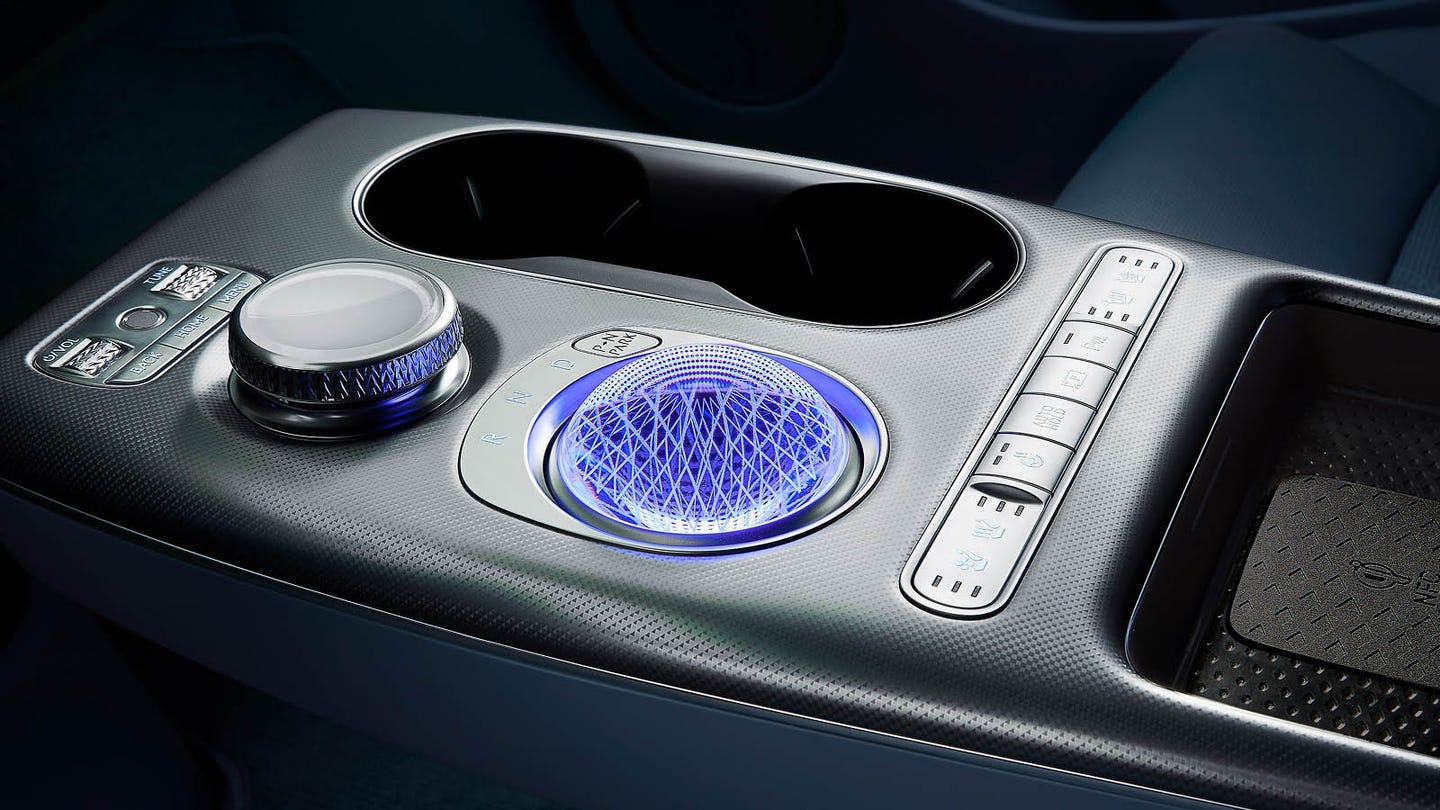 Genesis GV60 review centre console detail