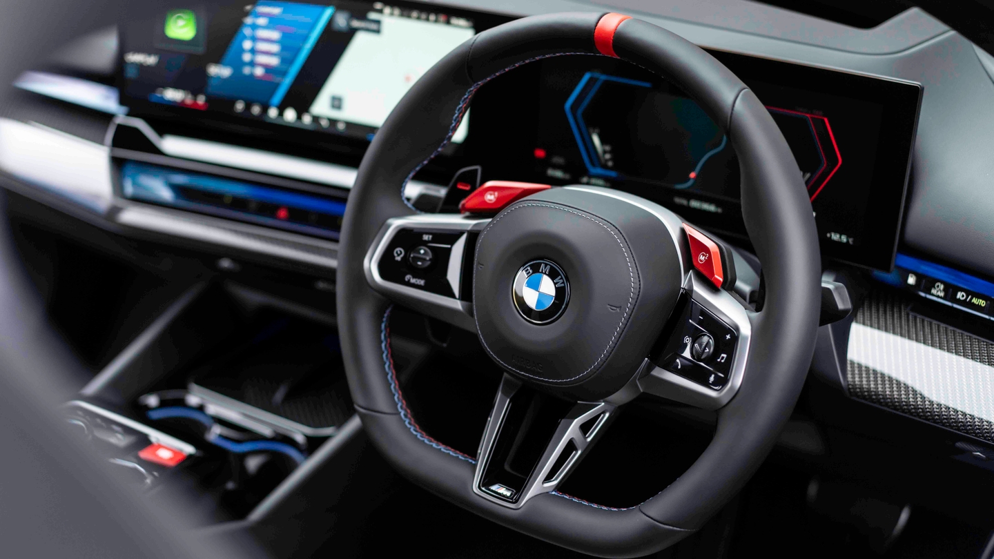 BMW M5 steering wheel