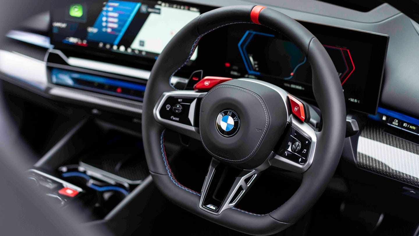 BMW M5 steering wheel