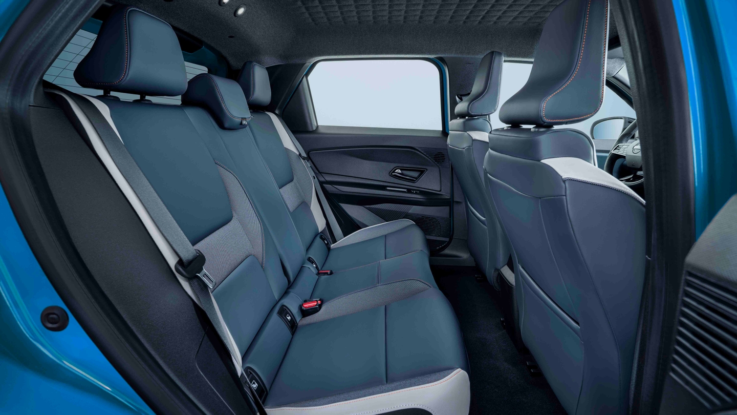 Nissan Micra EV rear seats