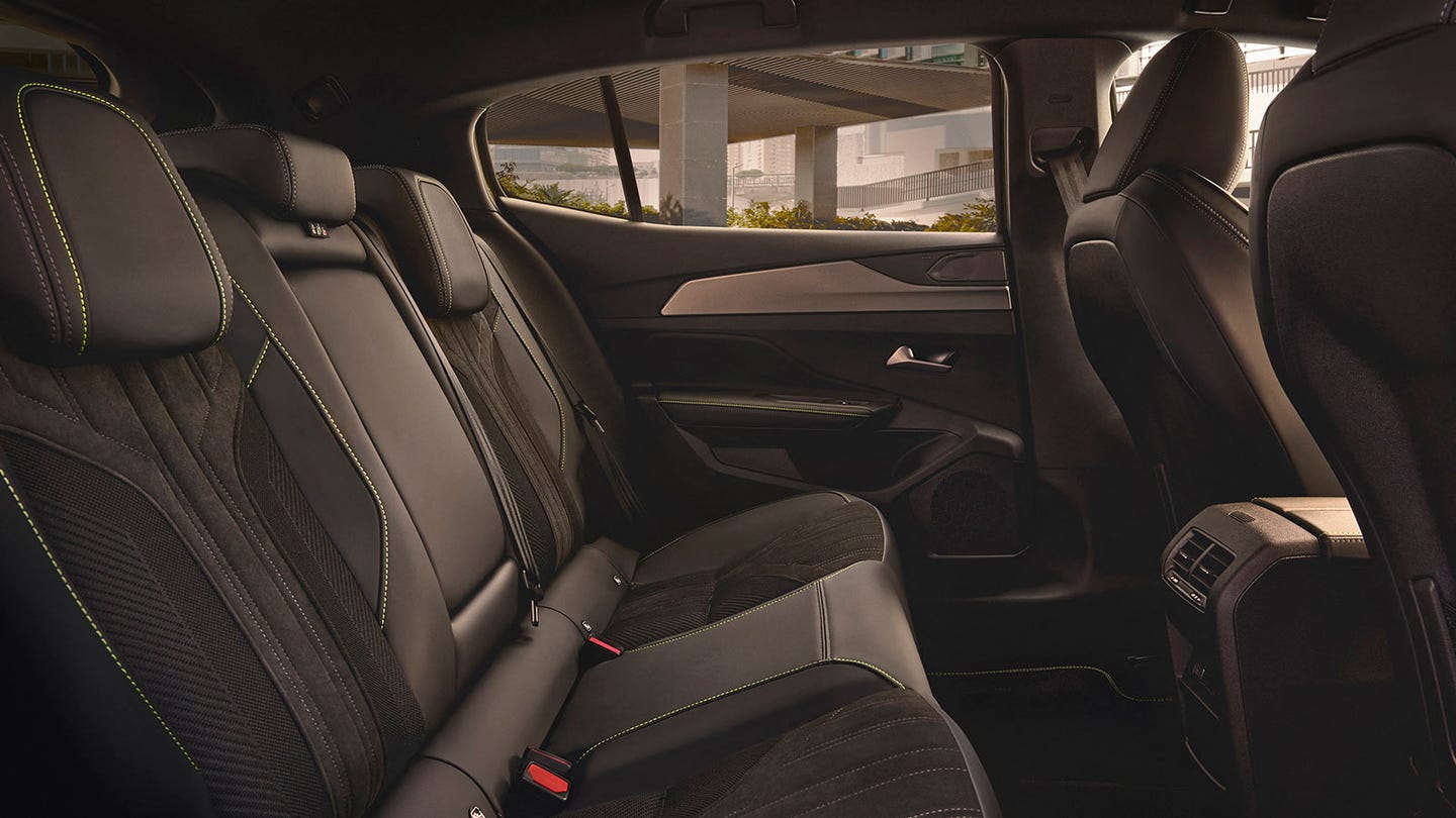 Review – Peugeot E-408 – rear seats