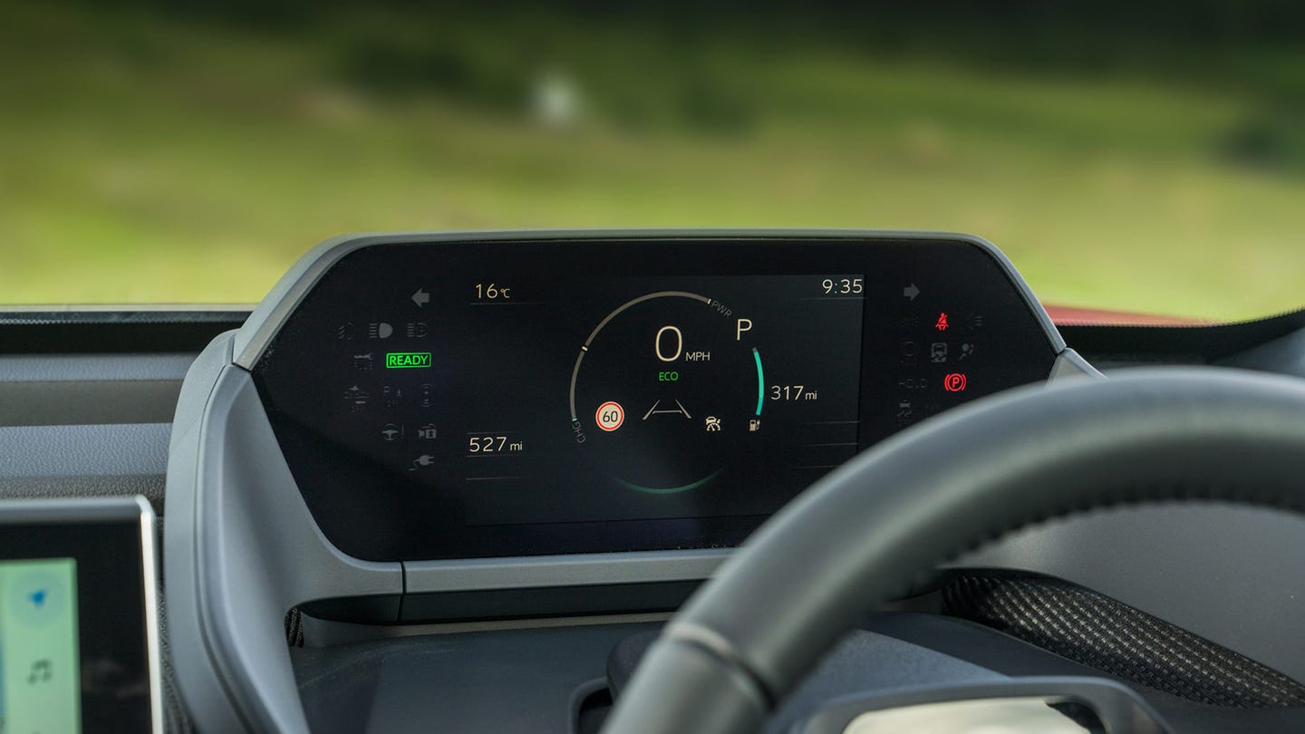 Toyota bZ4X review driver's dials