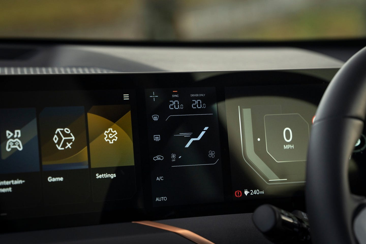 Kia ev5 climate control screen